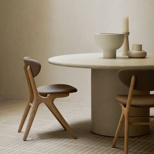 Elements Round table composite material white / Ø 150 cm - 8 people / Microcement - Ethnicraft