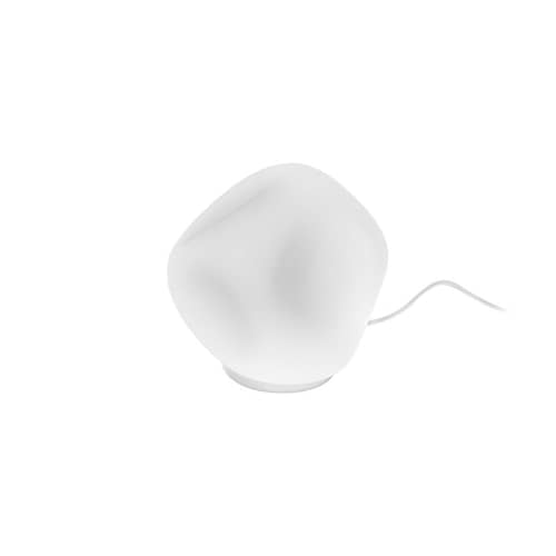 Tischleuchte Hoba Media glas weiß / Ø 24 cm - Foscarini - Ø 24 cm - mundgeblasenes Glas