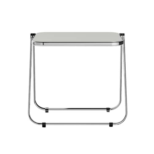 Bureau pliable Platone bois blanc / Giancarlo Piretti, 1970 - 83 x 65 cm - ANONIMA CASTELLI - Blanc - Aluminium poli, Stratifié
