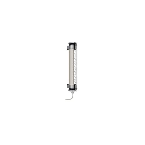 Applique salle de bains Elgar LED / Pour salle de bains - L 45 cm - SAMMODE STUDIO - Monture acier / Lamelles Argent - Acier inoxydable, Aluminium anodisé, Polycarbonate