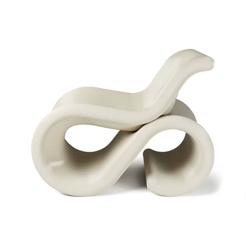 Fauteuil Éclair Chair beige - CRÈME ATELIER - Crème - PETG recyclé