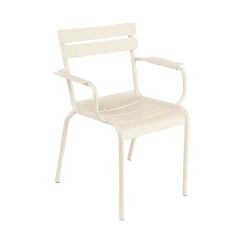 Fauteuil empilable Luxembourg Bridge métal beige - Fermob - Beige latte - Aluminium