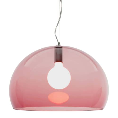 FL/Y Pendant plastic material purple / Ø 52 cm - Recycled PMMA - Kartell - Bordeaux - Recycled PMMA