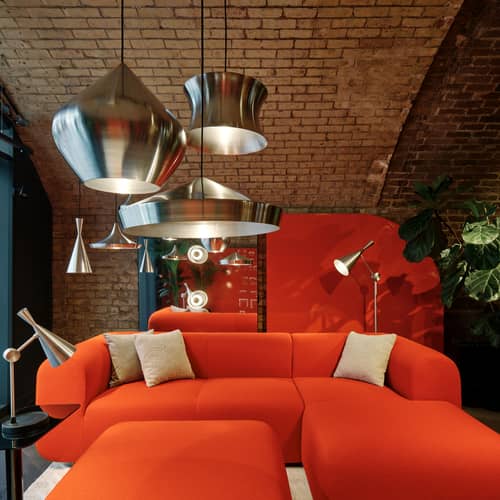 Sospensione Unbeaten Stout LED metallo argento / Ø 52 x H 50 cm - Tom Dixon - Alluminio grezzo - Alluminio filato