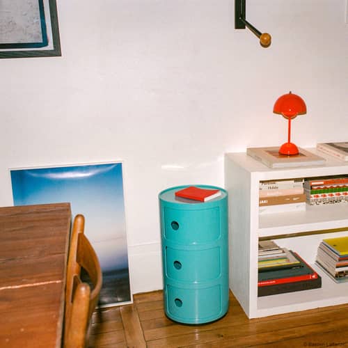 Componibili (1968) Storage plastic material blue / 3 drawers - Limited edition 25 years MID - Kartell - Sea blue (limited edition) - ABS