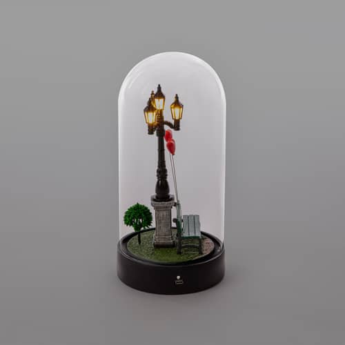 Tischleuchte My Little Valentine LED glas transparent / LED - H 22 cm - Seletti - Schwarz / Transparent - Glas, Harz