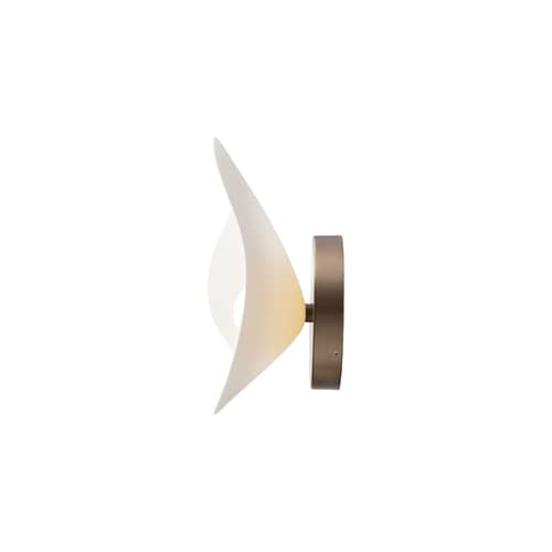 Florii 1 LED Wall light plastic material white - NUURA - Dark bronze / White - Aluminium, Polycarbonate