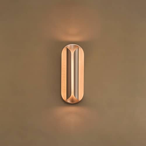 Wandleuchte Rosalie LED metall / H 40 x B 15 cm - DCW éditions - Nickel - Aluminium