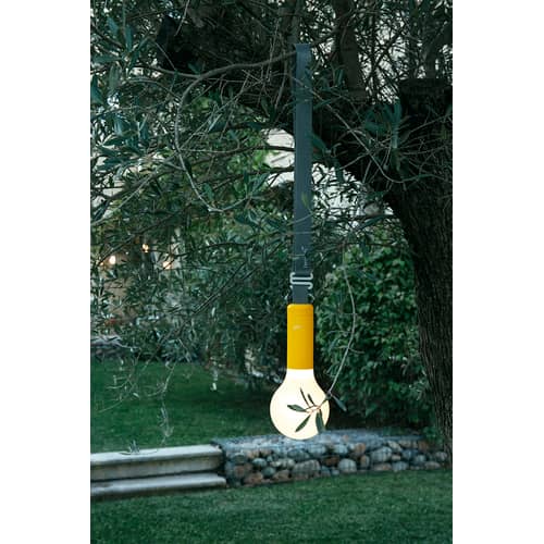 Accessoire / Sangle de suspension pour lampe sans fil Aplô LED - Fermob - Carbone / Sangle grise - Aluminium, Polyester