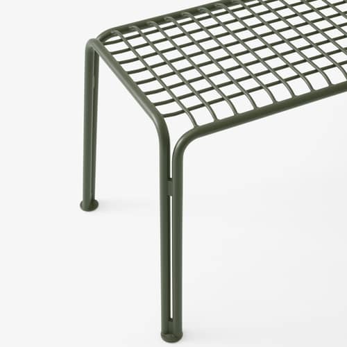 Thorvald SC112 Bench metal green / L 125 cm - &tradition - Very dark green bronze - Powder coated steel