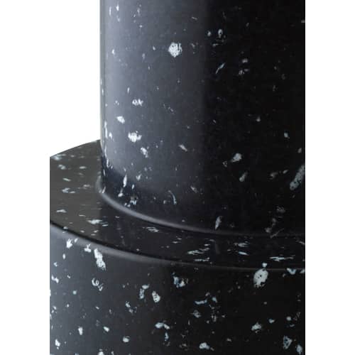Hocker Bit plastikmaterial schwarz / Beistelltisch - 100% Recycling-Kunststoff / Ø 36 cm - Normann Copenhagen - Schwarz - Recyceltes Polyethylen