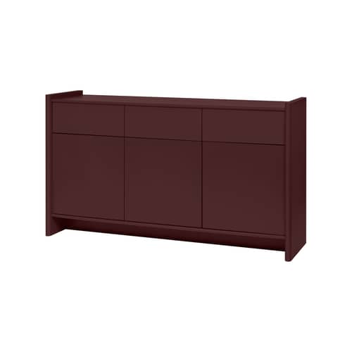 Buffet Rali bois rouge / L 160 x H 91 cm - NOO.MA - Vin de myrtille - MDF
