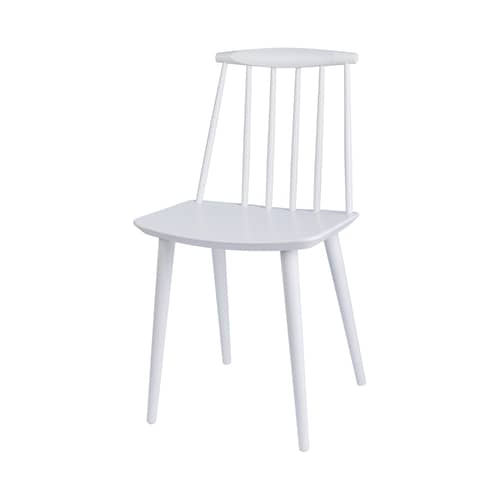 J77 Chair wood white Wood - Hay - White - Tinted solid beech