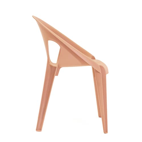 Fauteuil empilable Bell plastique orange / Polypropylène recyclé (éco-conçu) - Konstantin Grcic, 2020 - Magis - Orange Sunrise - Polypropylène recyclé