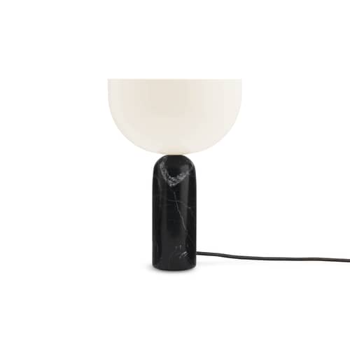Lampe de table Kizu Small / Base marbre - H 35 cm - NEW WORKS - Marbre noir - Acrylique, Marbre