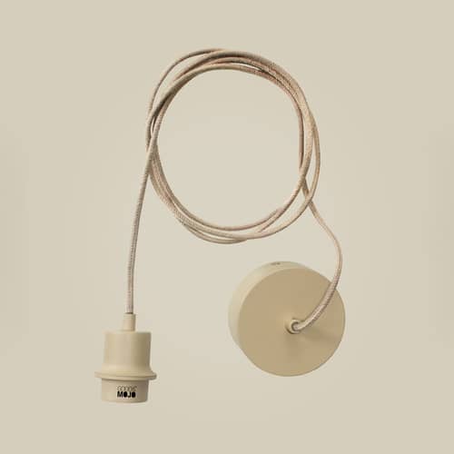 Rinjani Pendant cane & fibres beige / Ø 50 cm - GOOD&MOJO - Ø 50 cm / Natural - Abaca