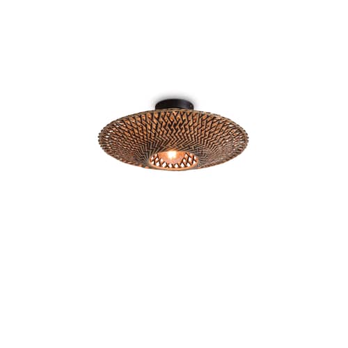 Plafoniera Bali Small legno naturale / Bambù - Ø 44 cm - GOOD&MOJO - Ø 44 cm / Naturale e nero - Bambù