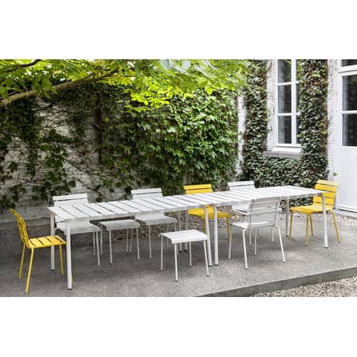 rechteckiger Tisch Aligned metall weiß / By Maarten Baas - 170 x 85 cm / Aluminium - valerie objects - Weiß - Thermolackiertes Aluminium