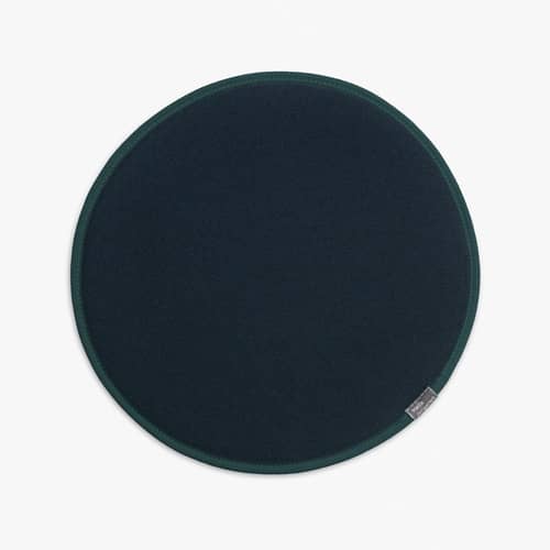 Sitzkissen Seat Dots textil blau grün / Ø 38 cm - Wendedecke - Vitra - Minzgrün / Petroleumblau - Gewebe, Schaumstoff