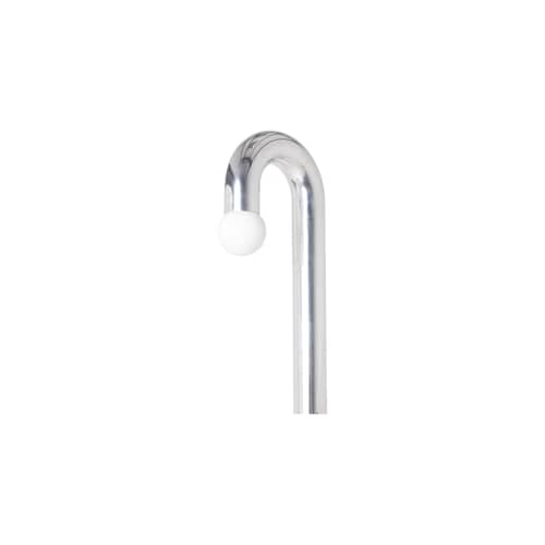 Wandleuchte mit Stromkabel Potence Simple metall silber / H 80 cm - Axel Chay - Spiegelfarben Poliert - Glas, poliertes Aluminium