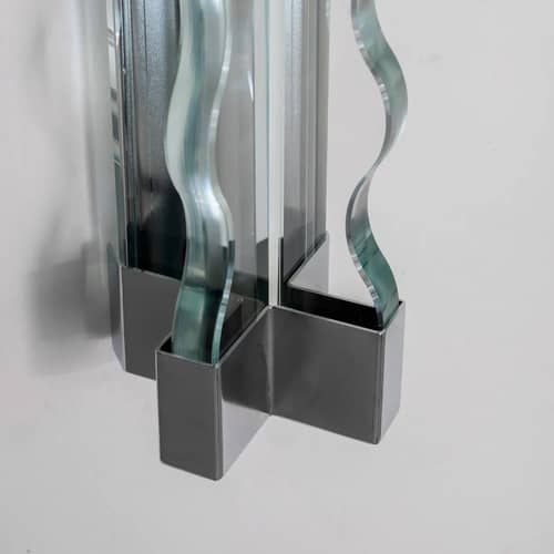 Applique Frenesi LED / H 74 cm - Fontana Arte - Transparent & métal - Métal, Verre