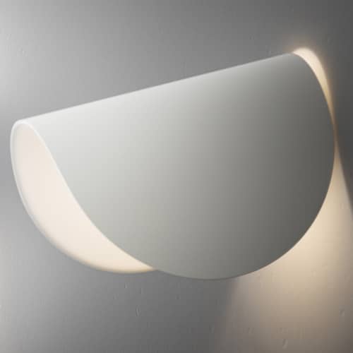 Applique IO LED métal blanc / Orientable - Fontana Arte - Blanc - Aluminium verni