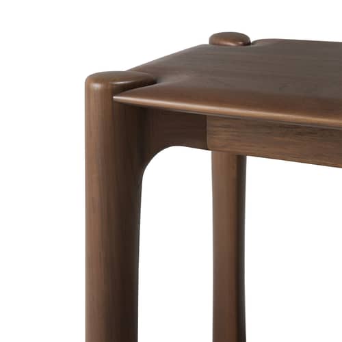 PI Bench natural wood / L 166 cm - Solid teak - Ethnicraft - L 166 cm / Brown teak - Solid teak, stained