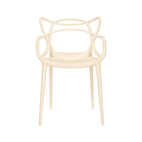 Chaise empilable Masters beige / Exclusivité en édition limitée - Kartell - Avoine (édition limitée) - Technopolymère thermoplastique recyclé
