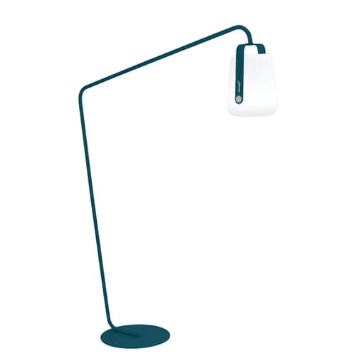 Accessoire  métal bleu / Pied déporté pour lampes Balad - H 190 cm - Fermob - Bleu Acapulco - Acier peint