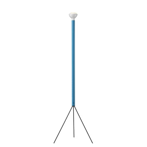 Lampadaire Luminator métal bleu / A. & P. Castiglioni, 1954 - Flos - Bleu - Métal