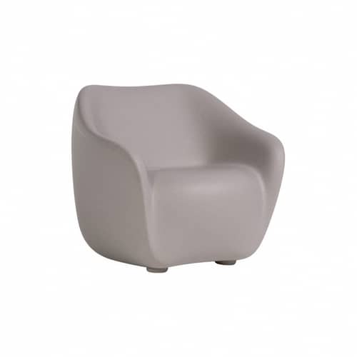 Sessel Reborn plastikmaterial weiß / 100% recycelt - Slide - Nebelweiß - Recyceltes Ecothylene
