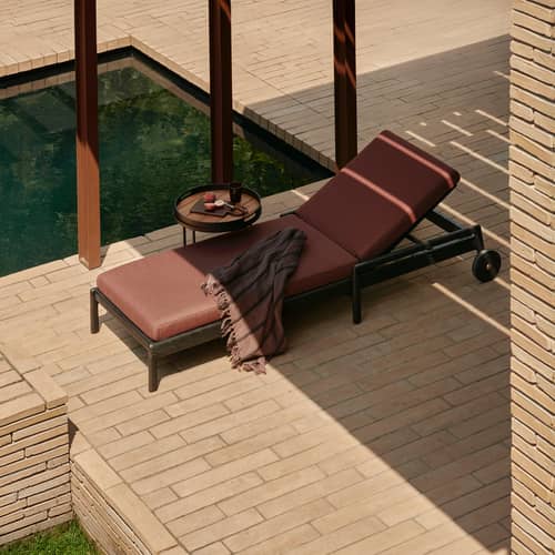 Table d\'appoint Core Small / Ø 49 x H 47 cm - Ethnicraft - Bronze foncé - Aluminium thermolaqué