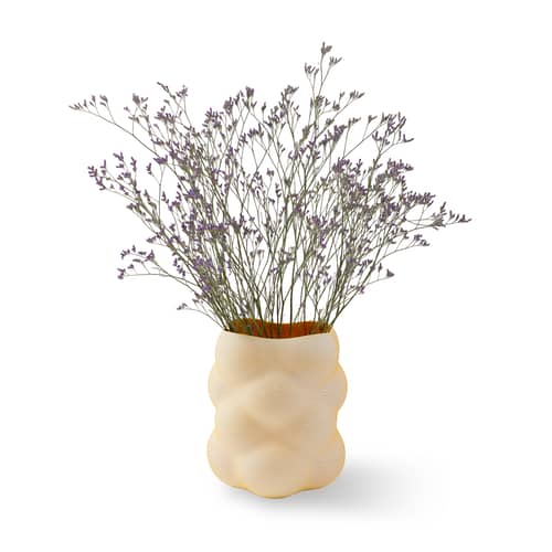 Vase Grape Small céramique orange / Ø 24,5 x H 30 cm - POLSPOTTEN - Orange - Céramique émaillée