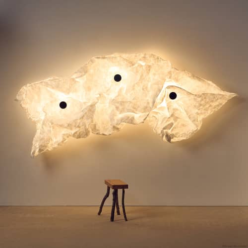 Maap 3 Wall light paper white / 320 x 155 cm - Modelable light wall - Flos - 320 x 155 cm - Steel, Tyvek