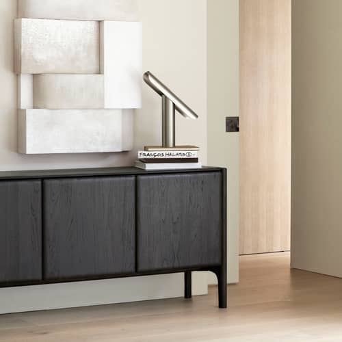 Buffet PI bois marron / L 174 x H 83 cm - Ethnicraft - Teck brun foncé - Teck massif teinté