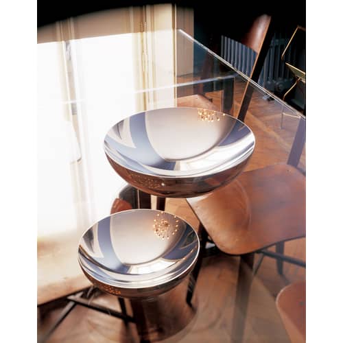 Coupe Double métal / Ø 32 cm - Alessi - Acier poli - Acier poli