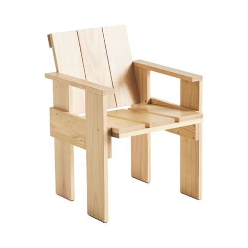 Fauteuil de repas Crate Outdoor bois naturel / Gerrit Rietveld, 1934 - Hay - Bois naturel - Pin massif
