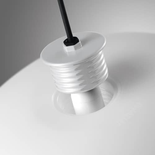 Outdoor pendant Gregg Grande Foscarini L 46 cm - White - Plastic