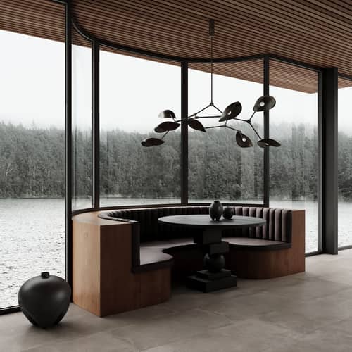 Suspension Stingray métal marron / Modulable - 152 x 121 cm - 101 COPENHAGEN - Bronze - Fer