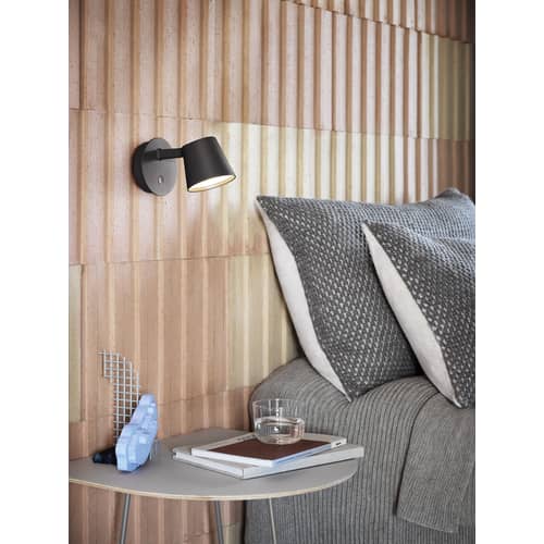 Applique avec prise Tip LED métal marron / Orientable - Variateur / Seconde vie - Muuto - Marron cuivré - Aluminium