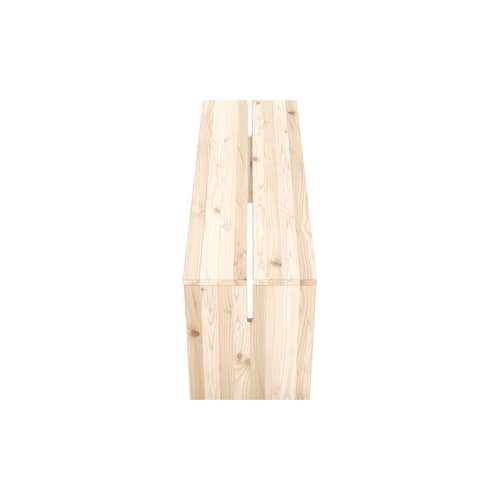 Bank Join-In holz natur / L 115 cm - KARUP - Klare Kiefer - FSC-zertifiziertes Massivholz Kiefer