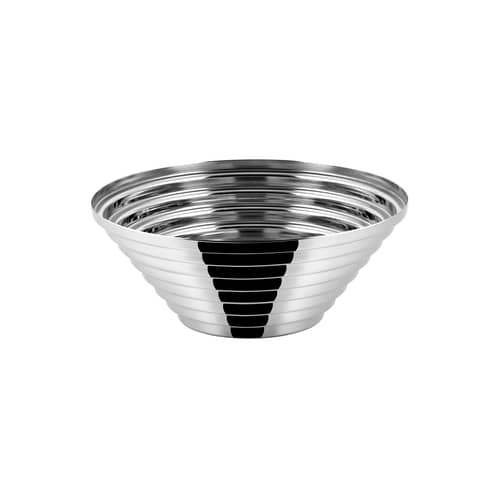 Corbeille Maya métal argent / Giulio Confalonieri, 1977 - Ø 25 cm - Alessi - Ø 25 cm / Acier poli - Acier inoxydable poli