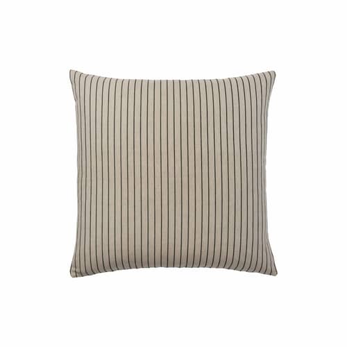 Housse de coussin Karen beige / 60 x 60 cm - BROSTE COPENHAGEN - 60 x 60 cm / Beige & noir - Coton