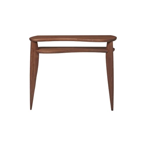 Konsole Feve holz braun / B 100 x T 36 x H 85 cm - Ferm Living - Nussbaum - Nussbaum massiv FSC