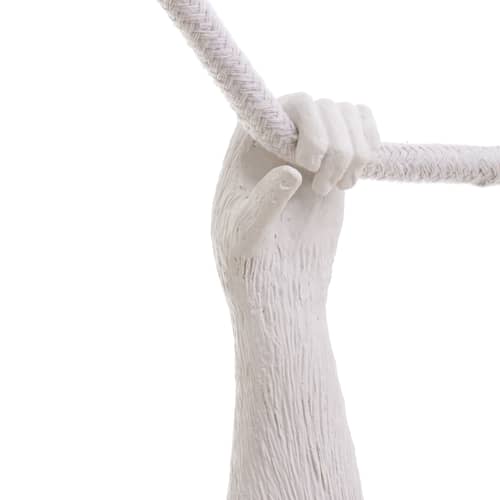 Monkey Swing Lamp plastic material white / Indoor - L 60 cm - Seletti - White - Resin