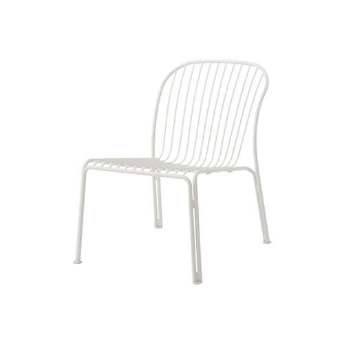 Lounge-Sessel Thorvald SC100 metall weiß / Ohne Armlehnen - &tradition - Elfenbein - Stahl