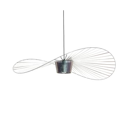 Pendelleuchte Vertigo plastikmaterial schwarz Mittel / Ø 140 cm - Constance Guisset, 2010 - Petite Friture - Käferschwarz (irisierendes Schwarz) - Glasfaser, Polyurhethan