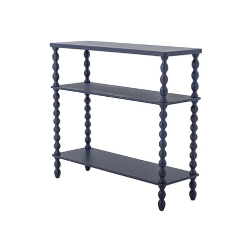 Consolle Salino legno blu / Scaffale - L 90 x P 30 x H 81 cm - Bloomingville - Blu - Abete, MDF