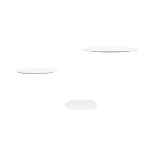 Scaffale Isola ceramica bianco / Ceramica - Set da 3 - Moustache - Bianco - Ceramica smaltata