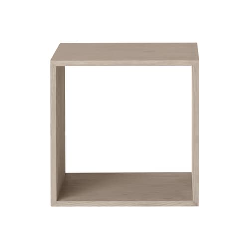 Stacked Shelf natural wood / Medium carré 43x43 cm / Sans fond - Muuto - Oak - Oak veneer MDF